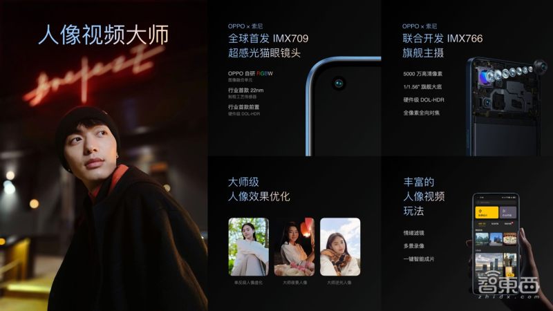 手机前置拍照叫板单反？OPPO Reno7首发RGBW传感器IMX709