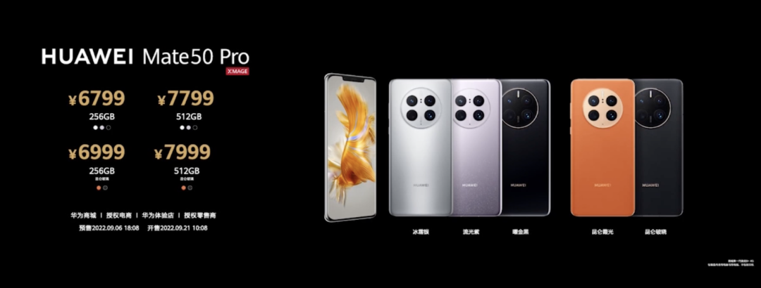 华为Mate50 Pro价格