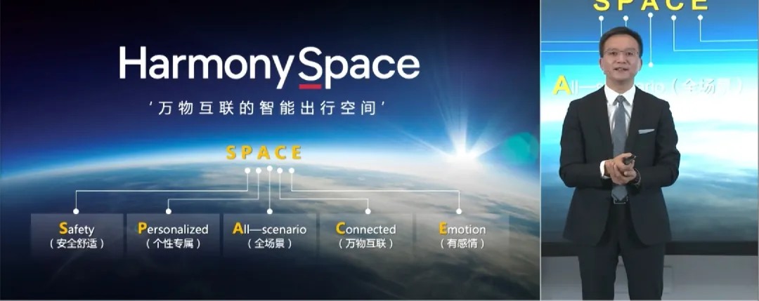 华为发布万物互联的智能出行空间HarmonySpace