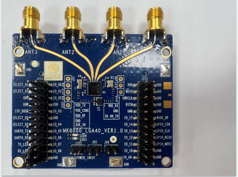 瀚巍最新款UWB芯片MK8000工程评估板